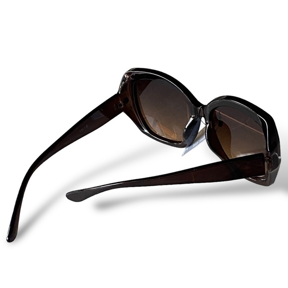 Oversized Sunglasses Dark Goth Brown Streetwear BALLETCORE Casual NWT - Picture 10 of 12